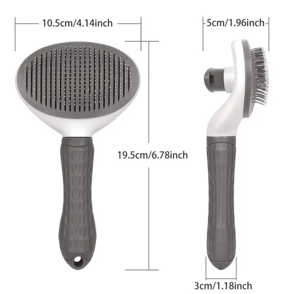 Dog and Cat Grooming Brush in Gray New in Packaging - Picture 7 of 10